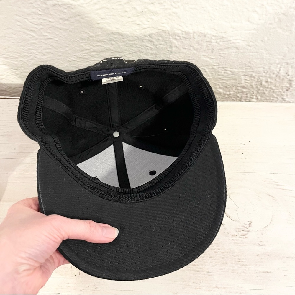 Vintage Marilyn Manson Hat Y2K 2000s Black Double Cross Medium Large - Picture 10 of 12